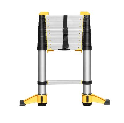 China Folding Ladders 3.2 Meters Soft Close Telescopic Ladder With TUV Certificate Hand Protect Ladder for sale