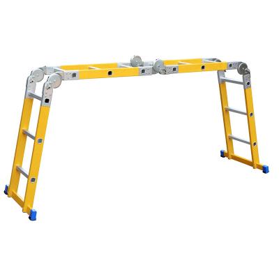 China Modern EN131 Folding Ladders In-Door Fiberglass Universal Extension Aluminum Ladder à venda