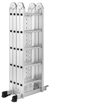 China Folding Ladders Aluminum Movable Lightweight Ladder With Hinge Joints Foldable Flat Detachable Brackets Multi Purpose Ladder Te koop