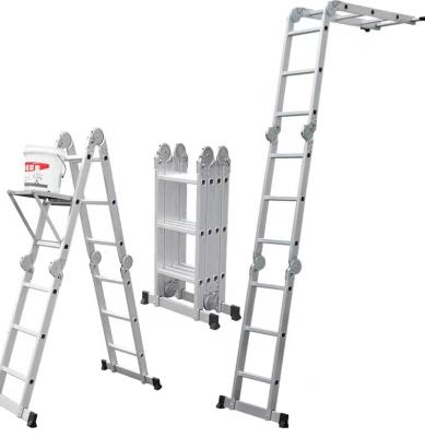 China Folding Ladders Multi Purpose Mobile Ladder With Hinge Joint Aluminum Industrial Ladder Te koop