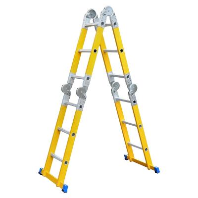 China EN 131 Multi Purpose Ladder Factory Sale Aluminum Hinges Universal Ladder Folding Ladders Directly for sale