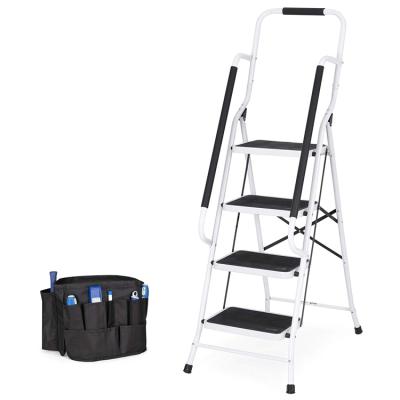 Китай Folding Ladders Folding Ladder With Handrails Skid Proof Pedals Wide Safety Steps Household Steel Ladder продается