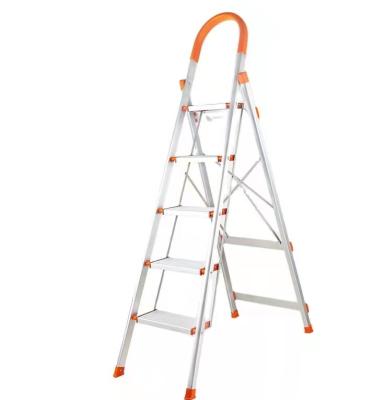 China Aluminum Folding Ladders Home Use Ladder Handrail Sturdy Anti-Skid Safety Step Ladder Sturdy Ladder Te koop