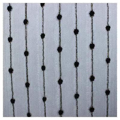 China High Quality Blackout Color Light Weight 100% Custom Nylon Fabric Tulle Dot For Wedding for sale