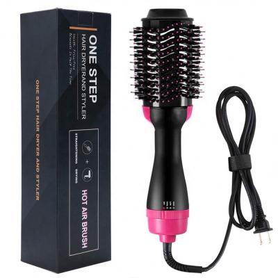 China Ionic One Step Electric 4 in 1 Magic Hair Straightener Curler Comb Styler Hair Dryer Sweep One Step Hair Dryer and Volumizer for sale