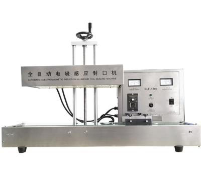 China GLF1800 continuous food induction sealing machine, automatic induction sealer for 50-120mm caps for sale