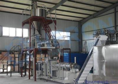 China High Capacity Fish Food Production Line , Stainless Steel Fish Feed Making Machine for sale