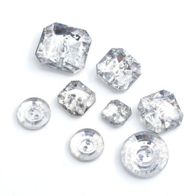 China New Arrival Viable Crystal Embellishments Rhinestone Diamond Acrylic Upholstery Buttons For Sofa for sale