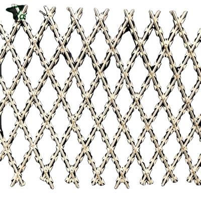 China BTO-22 Hot Dipped Welded Welded Razor Wire Mesh Sheet For Security Razor Fence for sale