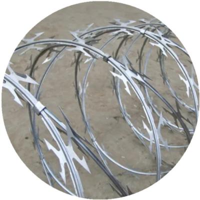 China Concertina Steel Wire CBT60 CBT65 Razor Barbed Wire Mesh for sale