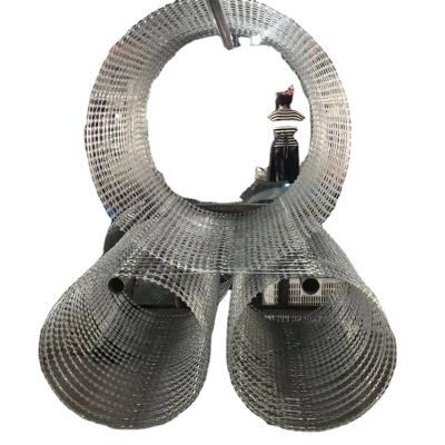 China Mobile Security Triple Barrier Hot Dipped Galvanized Iron Wire Razor Convenient Construction for sale