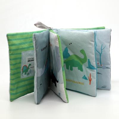 China Asweets Baby Cloth Book My First Dinosaur Animal Book Eco-Friendly Educational Toys For Baby 1101400110 for sale