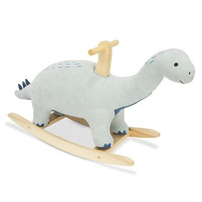 China Ride On Toy Asweets Rocking Horse Toy Stuffed Animal Ride On Wooden Dinoduar Rocker For Kids for sale