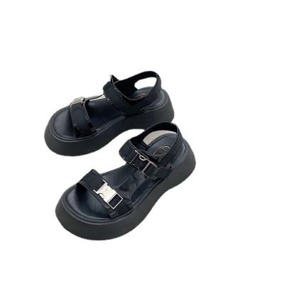 China New Products Summer Fashion High Quality Casual Fashion Wholesale Women's Buckle Sandals Double Top for sale