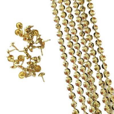 China Modern China Factory Nail Strips/Gold Plated Decorative Upholstery Sofa Tacks Nailhead Trims With Loosen Matching Tips for sale