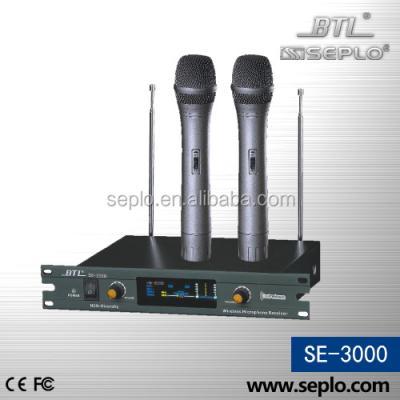 China PORTABLE Wireless Microphone SE-3000 , Cheap VHF Wireless Microphone For Singing for sale