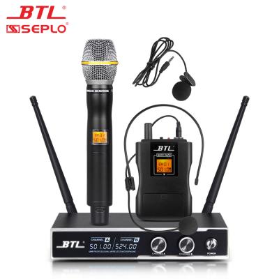 China Wholesale Good Quality Handheld Microphone For Professional Handheld Karaoke UHF Wireless Microphone for sale