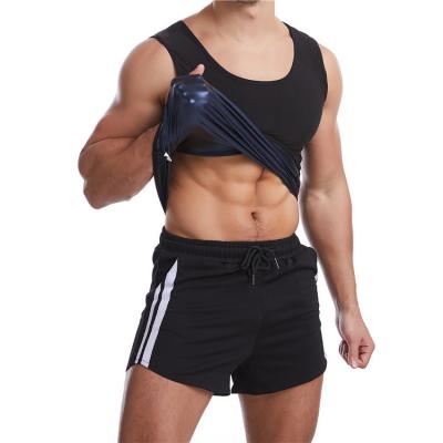 China New design QUICK DRY men's bodybuilding underwear body slimming vest sauna sweating fitness bodybuilding clothes abdomen sweat vest for sale