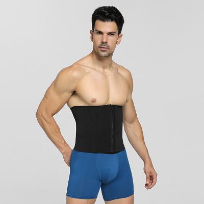 China Viable Men Waist Trainer Belt Body Shaper Belly Compression Band Workout Fitness Ultra Thin Invisible Belts for sale