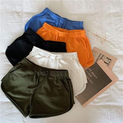 China Wholesale Cheap Elastic Loose Girls Hot Shorts Anti-wrinkle Drawstring Pants Running Women's Casual Yoga Sports Shorts for sale