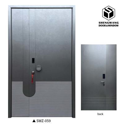 China 2050 X 960 Luxury Front Aluminum Swing Door Main Exterior Aluminium Slide And Swing Door for sale