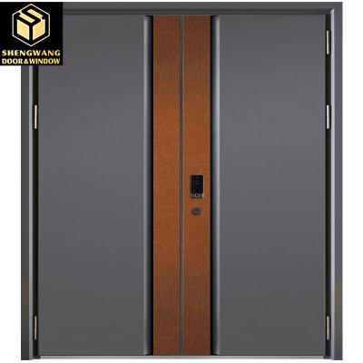 China Customized Grey Color All Aluminum Room Door Fireproof Room Door for sale