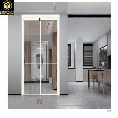 China Sleek Modern Aluminium Glass Hinged Door Glsss 12mm Side Hinged Aluminium Garage Doors for sale