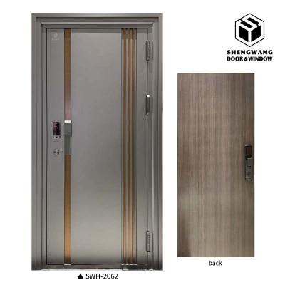 China PU Paint Gold Aluminum Room Door OEM Fire Doors Internal for sale