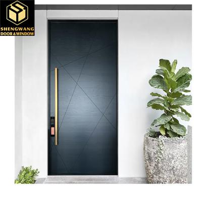 Cina 2050 X 960 Luxury Front Aluminum Swing Door Main Exterior Aluminum Slide And Swing Door in vendita