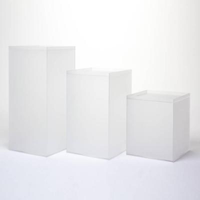 China Glamdisplay High End Acrylic Premium Perspex Display Pedestals | Acrylic Floor Standing Exhibition Displays For Wedding for sale