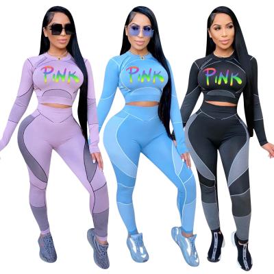 China Women's Breathable Exercise Teams 2 Piece Seamless Workout High Waist Leggings With Crop Top Yoga Set for sale