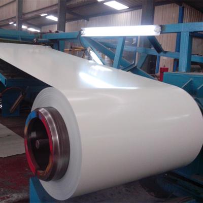 China ppgi coated boiler sheet white color Z30gsm cold rolled color strip coated galvanized steel coil for sale