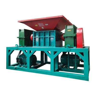 China China factory 1000 industrial double shaft carton paper bottle wooden pipe pallets shredder machine making sawdust for sale