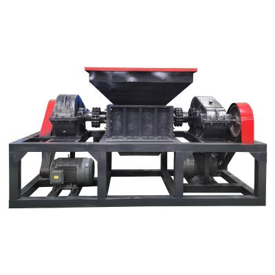 China Mattress Tire Scrap Metal Double Axle Plant Double Shaft Shredder Machine Good Quality Cardboard Rubber Plastic Rubber Chip for sale