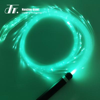 China Color fiber light paint single color fiber optic whip/dancing toy/whip for party dancing for sale