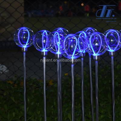 China Fiber Optic Cable(Head)+PVC(Body) Led Fiber Optic Ball Light High Brightness Outdoor Waterproof Outdoor Landscape Lighting for sale