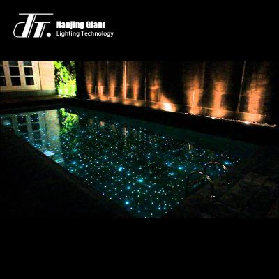 China Swimming Pool Lighting Ceiling Decoration Side Glow Plastic Optical Fiber Cable With PE Jacket for sale