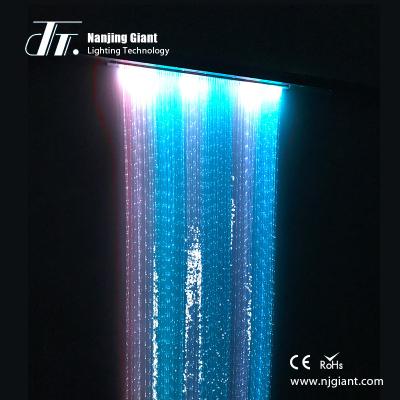 China Custom Polymer and PVC Pattern High Brightness Fiber Optic Curtain Light for Hall Ceiling Home Decoration for sale