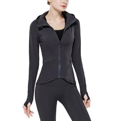 China 2021 New Arrival Antibacterial Women's Track Jacket Jogging Active Shirt Jacket Slimming Fit Wholesale for sale