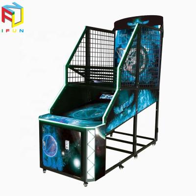 China New Ifun Youth Basketball Match Coin Operated Arcade Redemption Game Shooting Machine L2.5*W1*H2.35m for sale