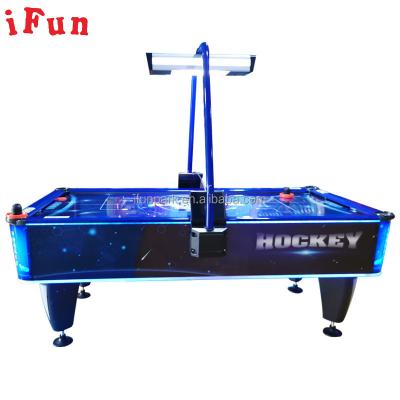 China Metal+Wood+Blister Sound Effect Blue Air Hockey Star Hockey Table Game Machine Sports Coin Operated Games Hot In India for sale