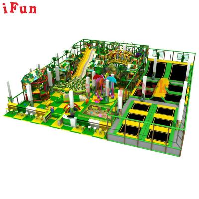 China Wholesale Ocean Design Free Indoor Toddler Soft Playground For Kids Spring Rider Folding Trampoline Soft Area Amusement Park 2000sqft for sale