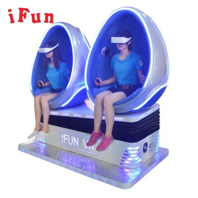 China Factory Ifun 2 Seats VR Chair Cinema 9D Egg Chair Virtual Reality With Vr Glasses L1.8*W1.4*H1.4m for sale