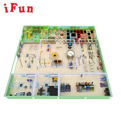 China Ifun 2500 square meter game center, game area, 3D family entertainment center IF001 design for sale