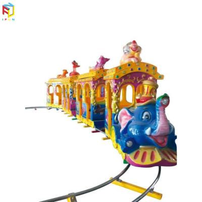 China China Fiberglass+ Metal Amusement Park Rides Indoor Track Train Or Outdoor Electric Train Rides On Sale for sale