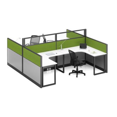 China Modern Good Quality Office Furniture Compartment And Divide Modern 4-6 Person Workstation Desk for sale