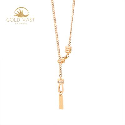 China Jewelry set 18k gold plated necklace jewelry fashionable stainless steel necklaces set gold link necklaces chain halskette miner collares for sale