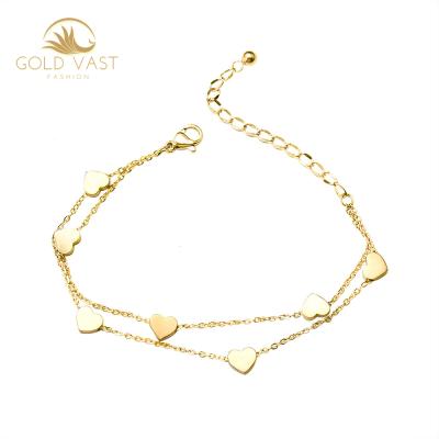 China Jewelry Set Fashionable Stainless Steel Gold Plated Bracelets And Bangles Bracelets Sets Jewelry Alloy Zinc Alloy Charm Bracelet Jewelry Or for sale