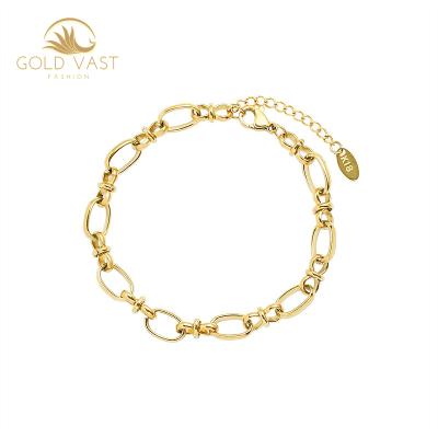 China FASHIONABLE Trendy Stainless Steel Gold Plated Bracelets & Bangles Bracelets Sets Alloy Charm Bracelet Jewelry Zinc Alloy Jewelry Or for sale