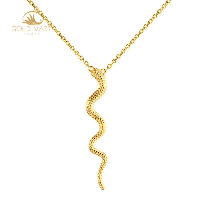 China FASHIONABLE Thin Layer Snake Necklace 925 Silver Animal Jewelry Gold Plated Stainless Steel Necklaces 925 Silver for sale